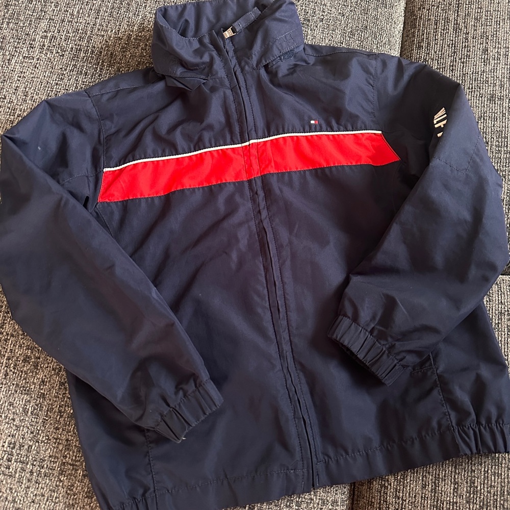 Tommy Hilfiger Blue and Red Windbreaker